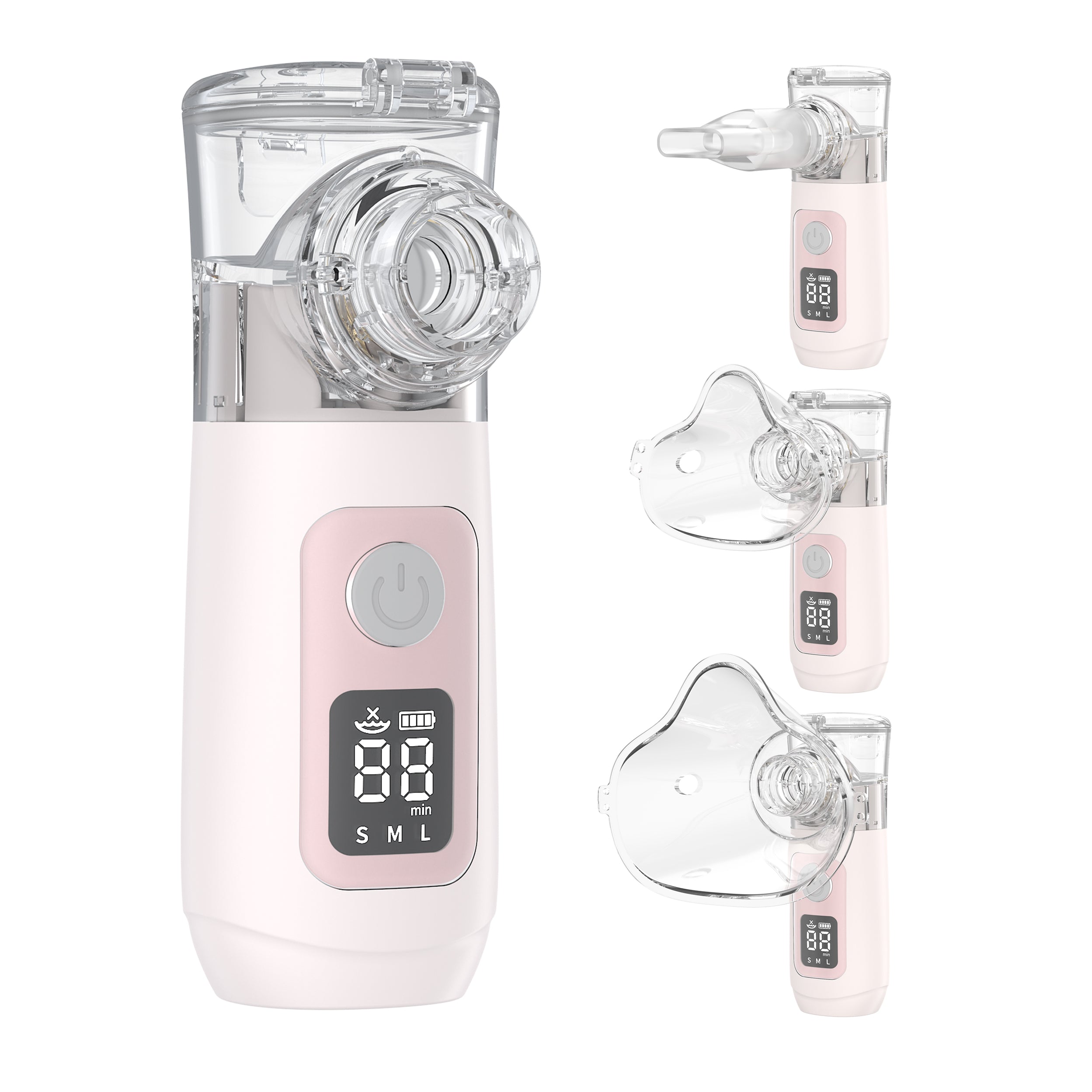 Ultrasonic Nebulizer, Model NE-520, Portable Nebulizer Machine with Mask, Mouthpiece and Accessories - Rechargeable Nebulizer for Home Use, Take-Along Nebulizer for Kids