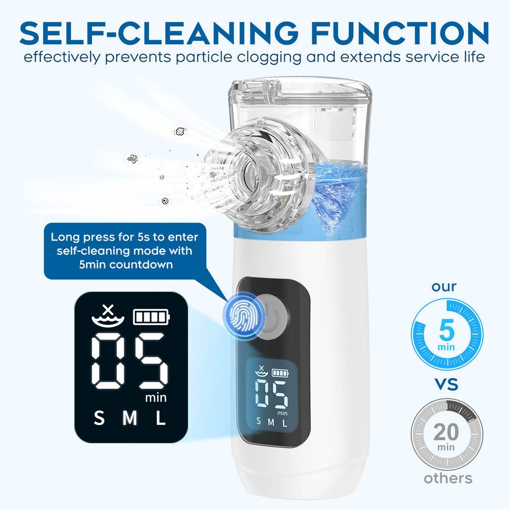 Ultrasonic Nebulizer, Model NE-520 - Portable Nebulizer, Nebulizers, Rechargeable Nebulizer Machine for Adults and Kids